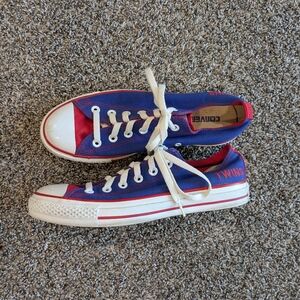Converse Twins Red White And Blue Low Top Sneakers Shoes Size 9 W / 7 Mens